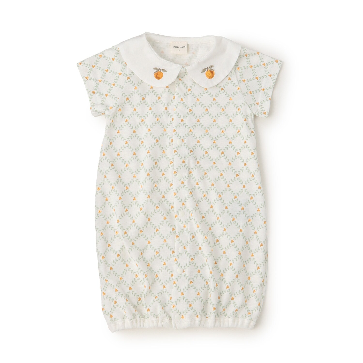 フルーツ衿刺しゅう2wayオール