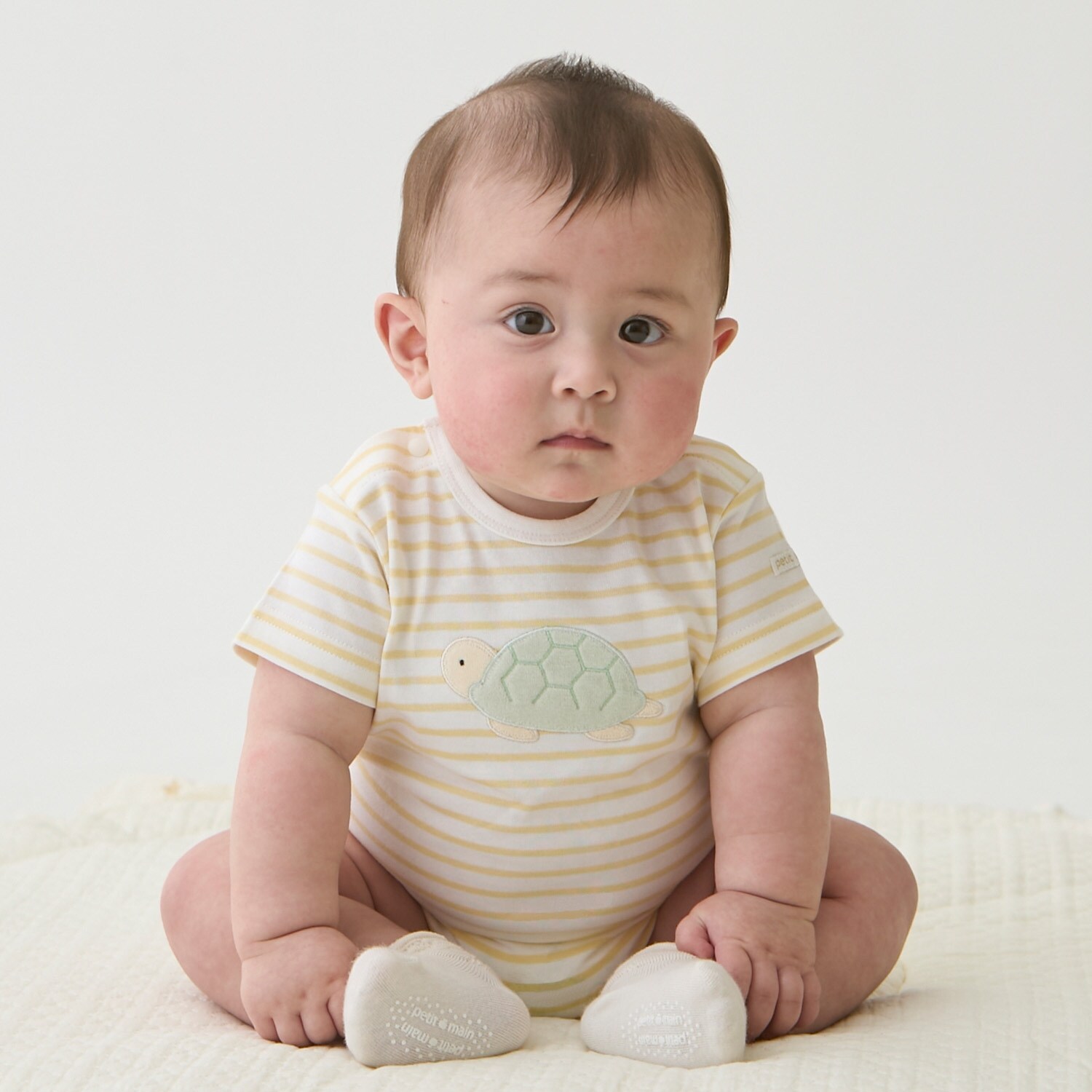 【オーガニック】海の生き物ロンパース