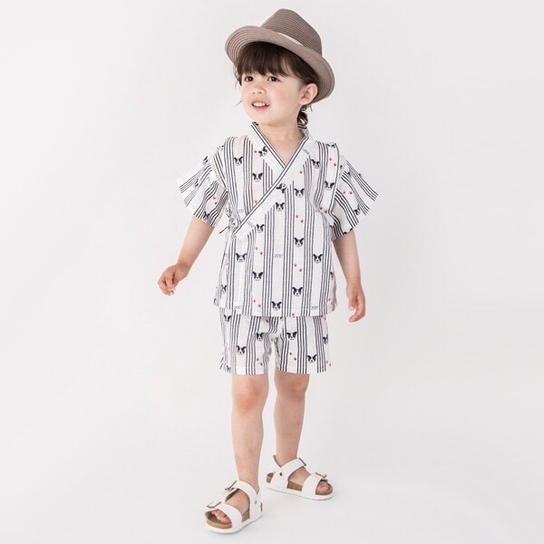 ブルストライプ甚平