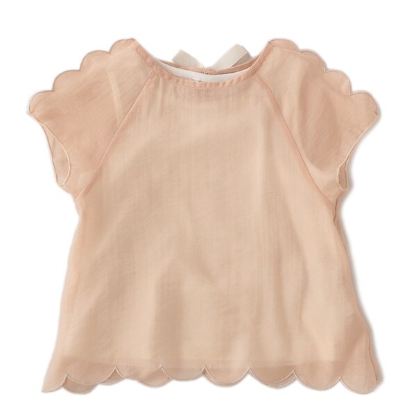 透けスカラップTシャツ×タンクトップセット