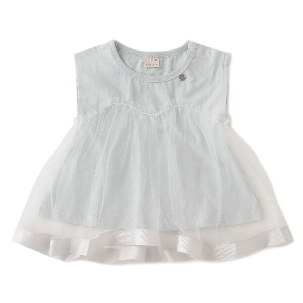 ふんわりチュールつきチュニック