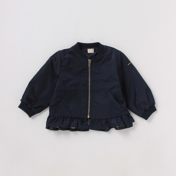 チュール重ね裾フリルブルゾン