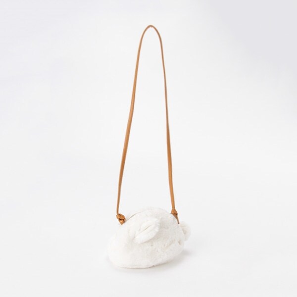 ウサギフェイクファーポシェット