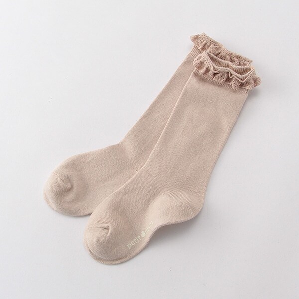 レースフリルハイソックス