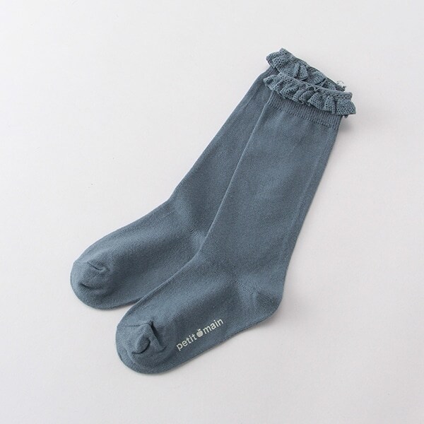 レースフリルハイソックス