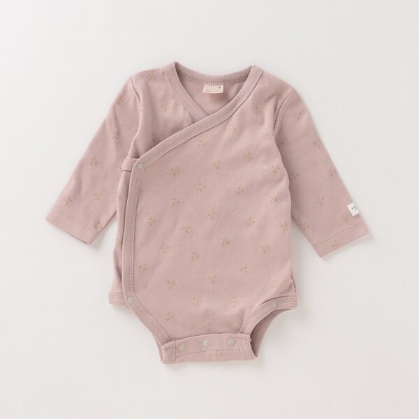 抗菌防臭 チェリー柄ロンパース