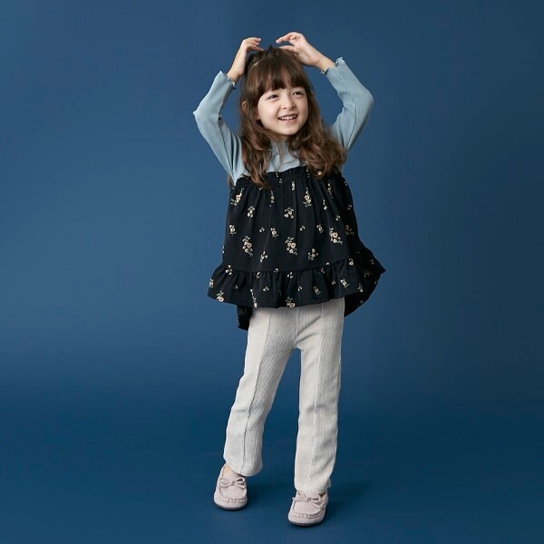 コーデュロイバックスリットフレアパンツ