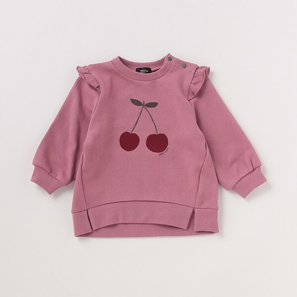 オーガニックコットン 裏毛 チェリートレーナー