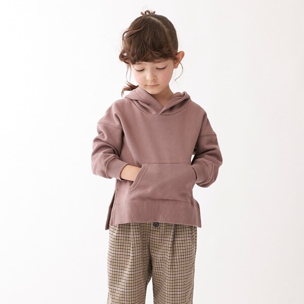 オーガニックコットン 裏フリースパーカー