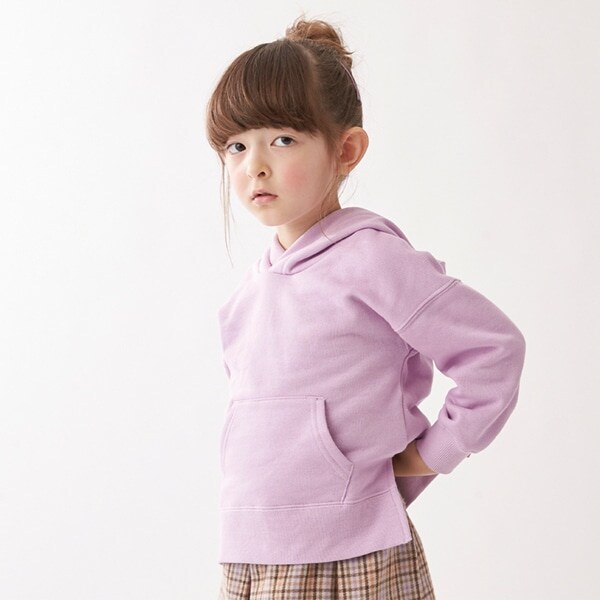 オーガニックコットン 裏フリースパーカー