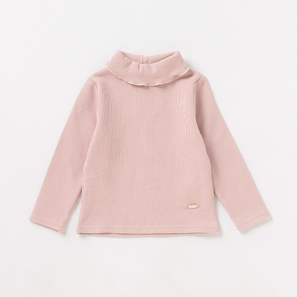 オーガニックコットン 裏起毛 ハイネックTシャツ