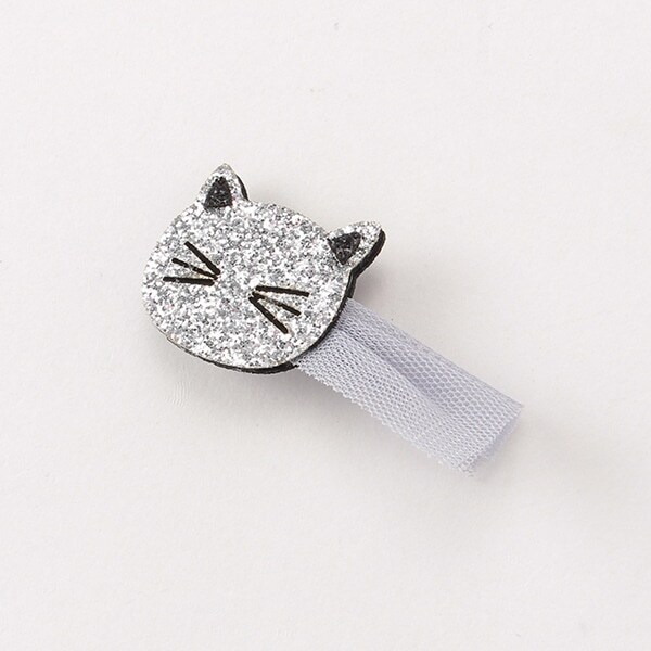 キラキラネコヘアクリップ