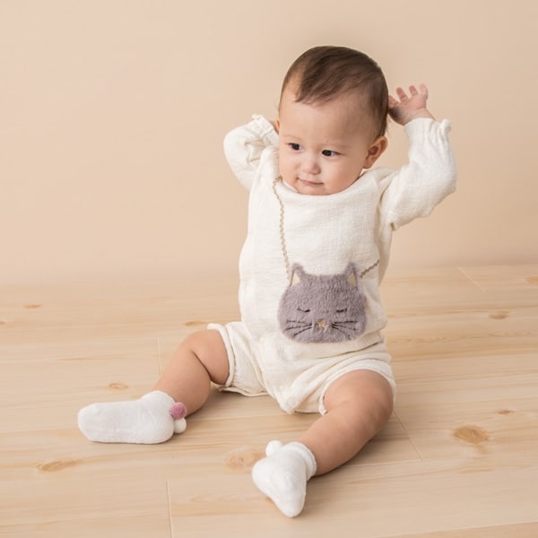 裏ボア ネコポシェット2WAYオール