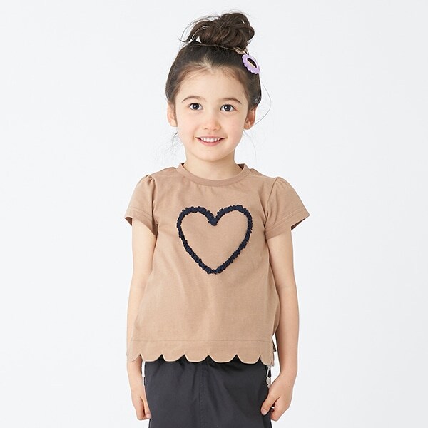 ハートフリルTシャツ