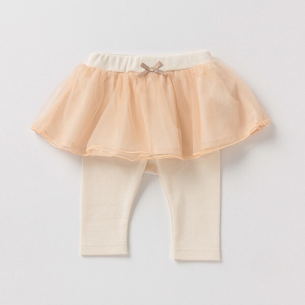 チュールスカートつきレギンス