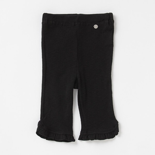 【接触冷感】裾フリル6分丈レギンス