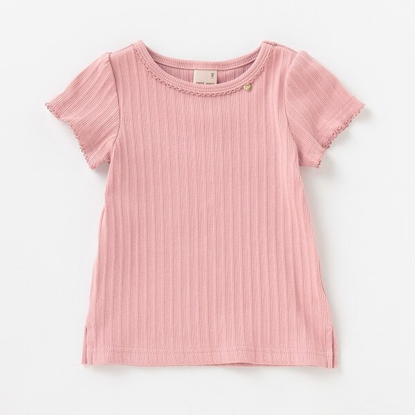 テレコパフ袖Tシャツ