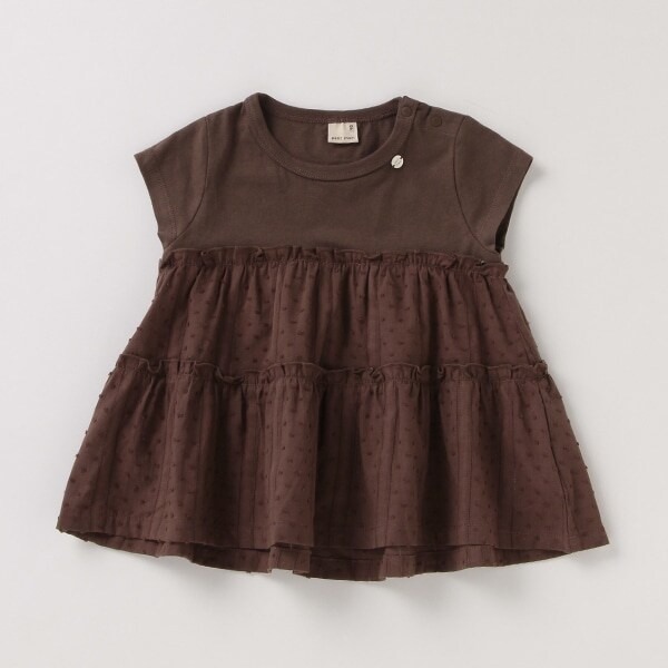 【リンク／接触冷感】切替ティアードTシャツ