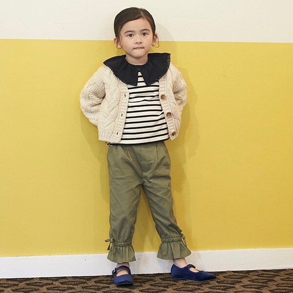 【リンク】裾フリルタックパンツ(キッズサイズ)