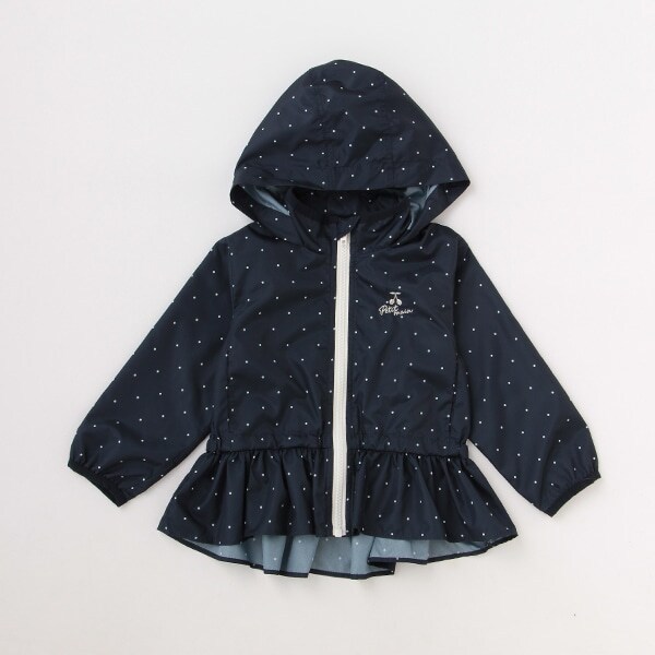 【撥水加工】ペプラムウィンブレ