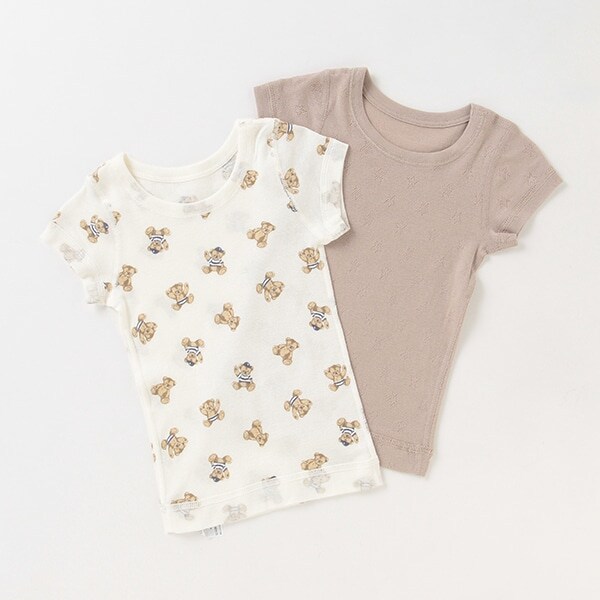 【オーガニック】2P半袖肌着
