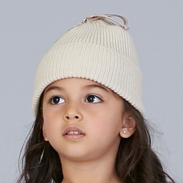 トップリボンニット帽
