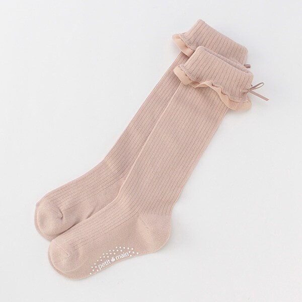 フリルリボンハイソックス