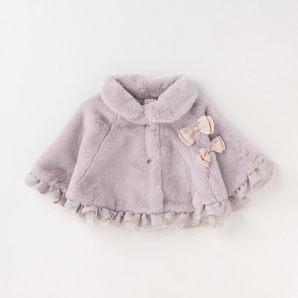 【抗菌防臭】リボンファーケープ