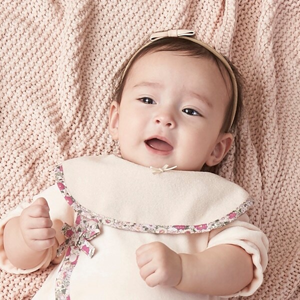 小花柄パイピングパイルスタイ