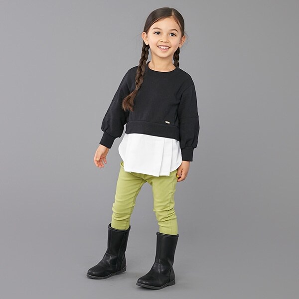 【リンク/裏起毛】バックリボンパンツ