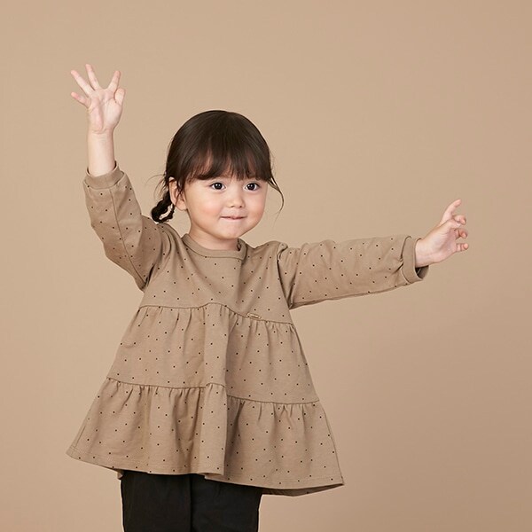 ドットカット長袖チュニック