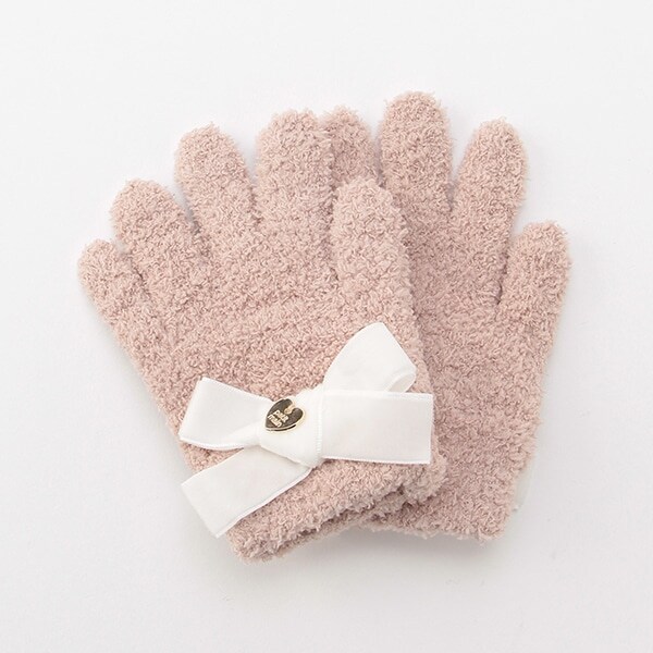 ベロアリボンマシュマロ手袋