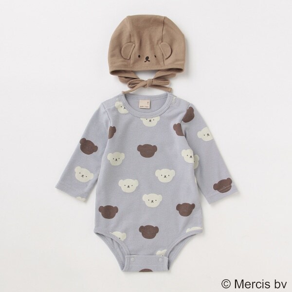 【ミッフィー】【シアバター】ロンパース×帽子セット