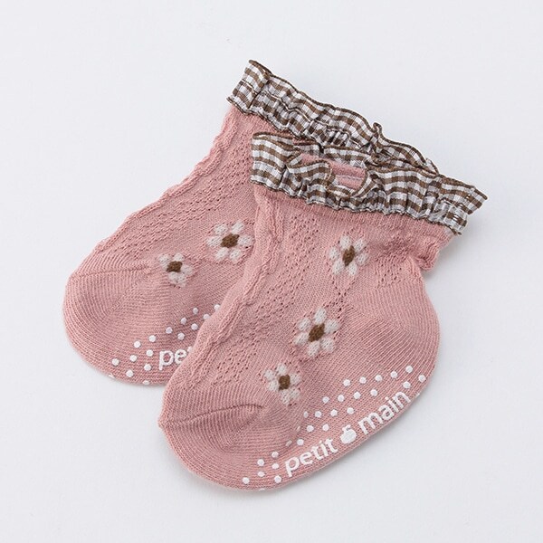 花ジャガードソックス