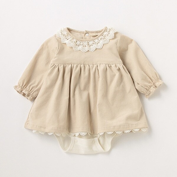 【弱酸性】衿つきコーデュロイワンピース