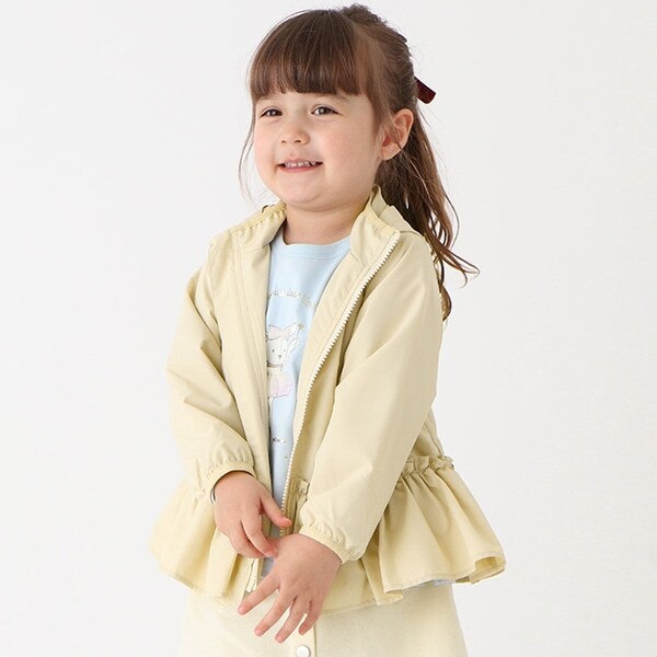 【撥水加工】ペプラムウィンブレ