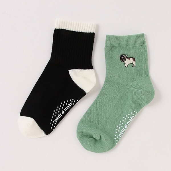 アソートワンポイント2Pアンクルソックス