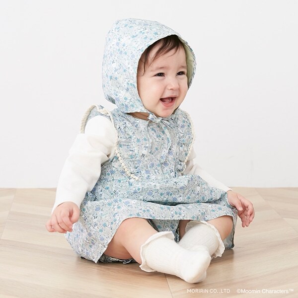 【ムーミン】帽子つきドッキングワンピース