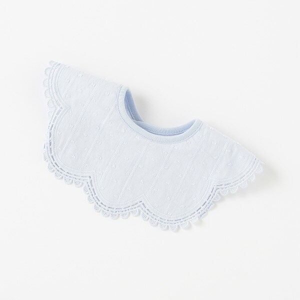 スカラップつけ衿風スタイ