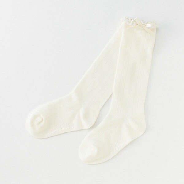 入卒リボンつきハイソックス