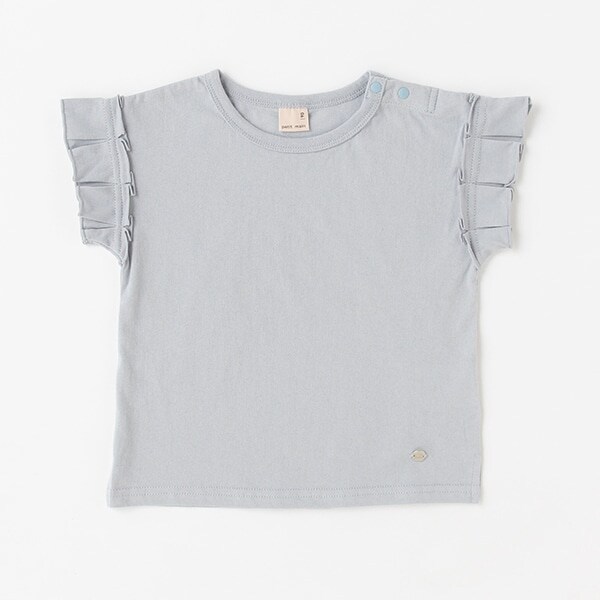 【接触冷感/リンク】フリル袖T