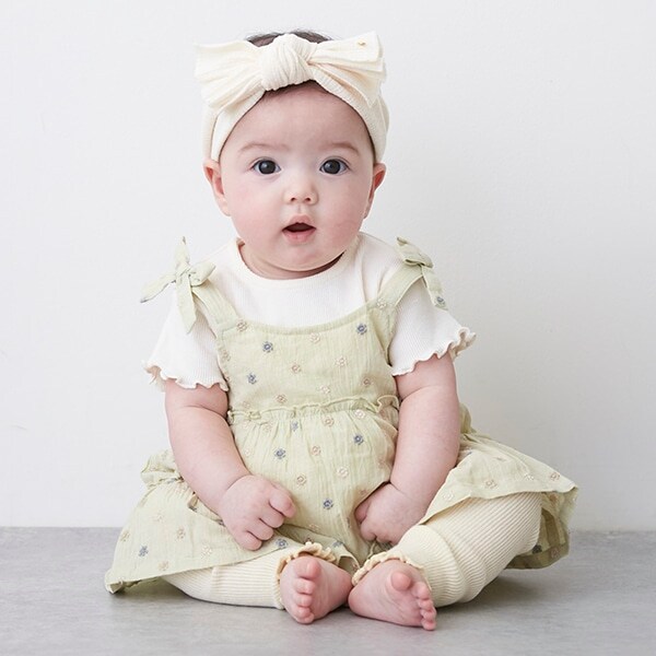 お花刺しゅうワンピセット