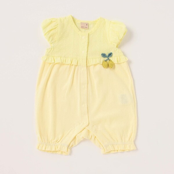 フルーツモチーフつきカバーオール