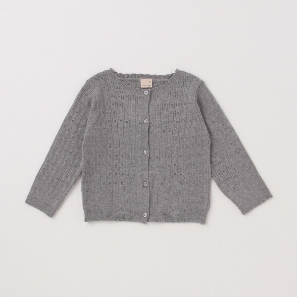 針抜きニットカーディガン
