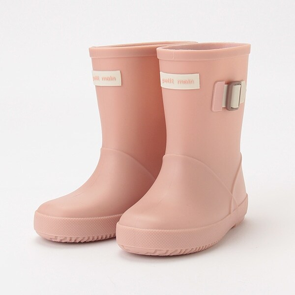 サイドベルトレインブーツ