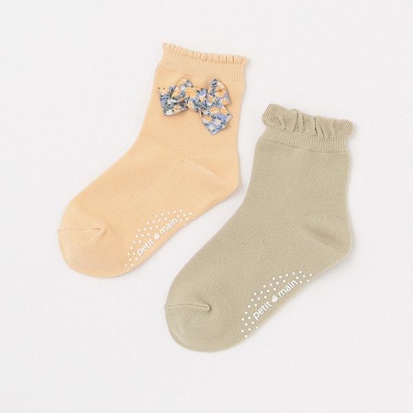 リボン/フリルソックス2P