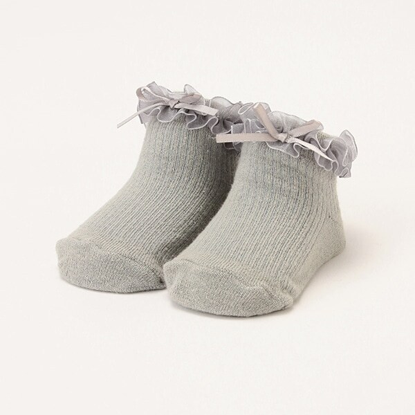 オーガンジーフリルカップソックス