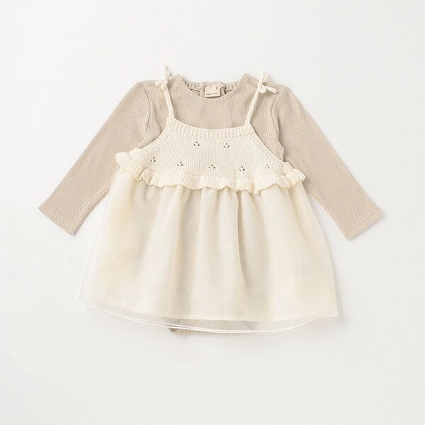 チュール切替OPロンパースセット