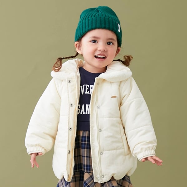 【リンク】スカラップ中綿ジャケット(キッズサイズ)