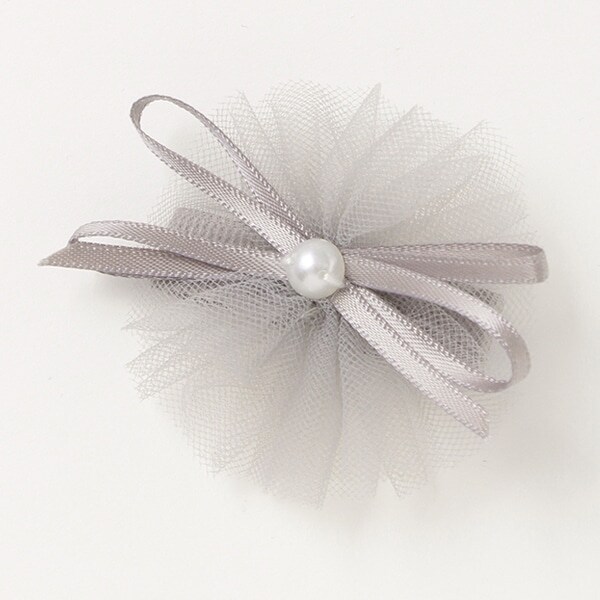 チュールヘアクリップ